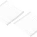 MECCANIXITY 5000Pcs Standard Tagging Gun Fasteners,4 Inch White Garment Tags Label Gun Plastic Refills, Fabric Tag Attachments Gun Barbs for Clothing, Retail, All Price Tags