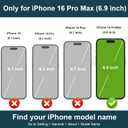 Folosu Compatible with iPhone 16 Pro Max Case Wallet with Card Holder, 360°Rotation Finger Ring Holder Kickstand, RFID Blocking Leather Protective Double Buttons Shockproof Cover 6.9 Inch Blue