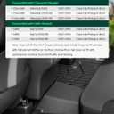 YHTAUTO Automotive Floor Mats Compatible with 2007-2013 Chevy Silverado/GMC Sierra 1500, 2007-2014 Silverado/Sierra 2500HD/3500 HD (Crew Cab), TPE Floor Liners All-Weather Protection, 1st & 2nd Row