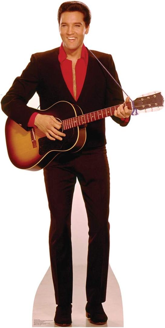 Cardboard People Elvis Presley with Guitar Cardboard Cutout, One Size