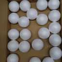 Uxcell 25Pcs 1.5" White Polystyrene Foam Balls Smooth Round Solid Ball for Crafts, Art, DIY, Household, Party Decorations