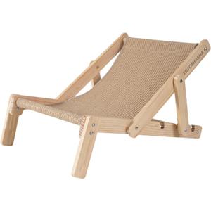Cat Lounger with Sisal Mat, Four Heights Adjustable, Lounge Chair for Small and Medium Cats
