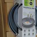 GreenPan Valencia Pro Ceramic Nonstick 8" 9.5" & 11" Fry Pan Skillet Set, Hard Anodized PFAS-Free, Induction Ready, Compatible on All Cooktops, Dishwasher Safe, Oven Safe to 600F, Gray