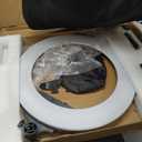 Aureday 22" Big Ring Light with 72" Sturdy Tripod Stand and Sandbag, 65W Large Studio Ringlight with Remote & Phone Holders for Photography/TikTok/YouTube/Tattoo/Barber/Video Recording (BLACK)