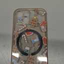 ZTOFERA Christmas Phone Case for iPhone 15 6.1 inch,Clear Cute Merry Christmas Pattern Phone Case Gifts Transparent Silicone Hard PC +TPU Bumper Shockproof Protective Cover-Gingerbread Man