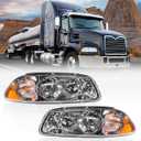 Headlight Assembly fit for 1996-2007 Mack Vision Truck DOT/SAE Approved Pair Driver and Passenger Side