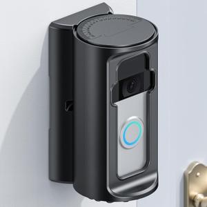 KMOUANTS Adjustable 360 Degree Doorbell Angle Mount Compatible with Ring/Wireless Video Doorbell/Battery Doorbell Plus/Pro Mount, Ring Camera Holder Door Mount no Drill