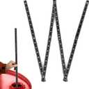 UNIFAMILY 2PCS Fuel Tank Measuring Stick 10 Fold to 78", Wooden Oil Tank Measuring Stick, Oil Tank Gauge Measuring Stick, Folding Measuring Stick Ruler for Oil Tank