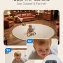 Simsky 7" UHD Touch Screen Baby Audio Monitor, Dual 4MP Cameras with Wall Mount, 6X Zoom & 32GB Local Storage, AI-Powered Cry Detection, Smart Tracking & Free Remote App Access