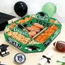 Gatherfun 2026 Graduation Party Supplies Kit - Class of 2026 Decor Set with Congrats Grad Food Trays, Graduation Decorations & Favors for a Memorable Grad Party（Green & Black）