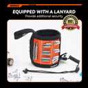 Magnetic Wristband for Tools With Coiled Lanyard, Lightweight Nylon Support Wrist With Strong Magnets, Christmas Stocking Stuffers for Men Adults, Gifts for Men, Him, Boyfriend, Orange (1 pc Sling Magnetic Wristband)