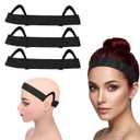 Amaxiu 3Pcs Wig Grip Band for Lace Front, Wig Band with Ear Cut Outs