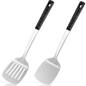Stainless Steel Spatula with Heat Resistant Handle, 14.3in