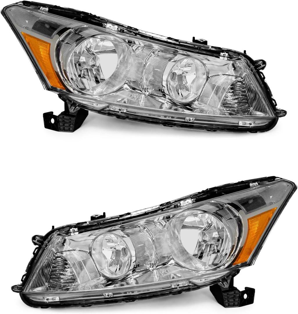 for 2008-2012 Honda Accord Headlights Assembly Pair
