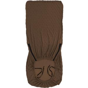AAGAZA Polyester Computer Chair Cover,Chair Slipcover,Seat Protector,Removable Rotating Chair Seat Cover, Black/972 (Color : Coffee)