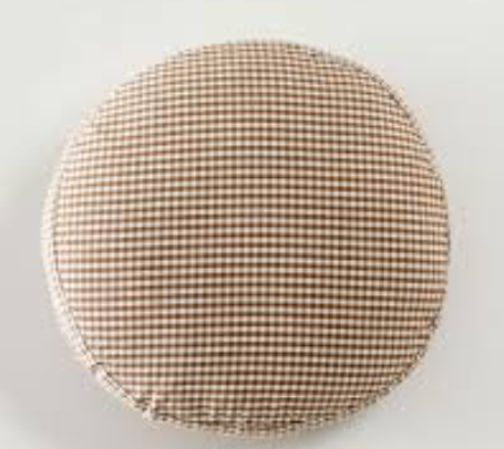 Pouf Cover, 100% Cotton Handmade Knitted Ottoman Pouf Cover Round Foot Stool