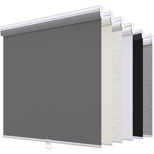 SUNOFF Blackout Cordless Roller Shades Blinds,34" W x 64" H,Grey