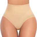 Werena Tummy Control Shapewear for Women Shaping Underwear High Waisted Body Shaper Panties Slimming Girdle Briefs (Medium)