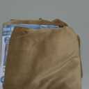 2 Pack Velvet Stretch Armrest Covers - Non Slip Sofa Chair Covers, Soft Elastic Arm Protectors for Living Room Couch, Office Chair, Recliner (Leather)