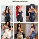 FeelinGirl Shapewear Shorts Underwear Butt Lifting Panties High Waist Tummy Control Compression Shorts for Women (Brown, M)