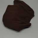 SHENHE Women's Button Down Cropped Cardigan Lightweight Ribbed Crew Neck Y2k Sweater Cardigan (S, Brown)