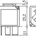 2 x BOSCH 0986332053 Changeover Mini Relay - 5 Pins, 12 V, 40/30 A - Single
