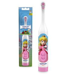 Spinbrush Princess Peach Kids Electric Battery Toothbrush, Soft Bristles