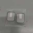 Misxi 2 Pack Hard PC Case with Tempered Glass Screen Protector Compatible with Apple Watch SE 2 (2024) SE Series 6 Series 5 Series 4 44mm, 1 Silver + 1 Transparent