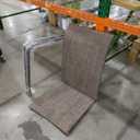 Outside Chairs 6 Pieces, Outdoor Patio Steel Chair Bistro Dining Set - Grey