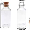 Goiio 80 Pack 20 ML Glass Bottles with Cork Stoppers Mini Small Glass Bottles, for Wedding Favors, Crafts Home Decorations