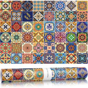 10 Sheets Mexican Talavera Tiles Drawer Liners for Dresser 19.5 x 14 Inches Mexican Talavera Scented Drawer Liners Non Adhesive Scented Paper for Fragrant Home Shelf Closet (Linen)