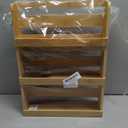 Lipper International 8840 Bamboo 3-Tier Spice Rack, 2.75-inch Depth Accommodates many Types of Spice Jars