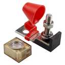 50A 58V 5/16"(M8) Single Stud Terminal Mount Fuse Block, 50A Marine Rated Battery Fuse (MRBF) Waterproof for Boat Truck RV Construction Vehicles