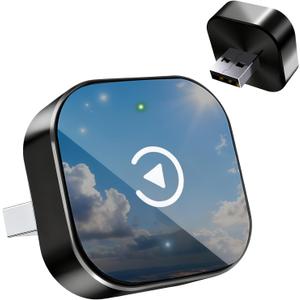 Wireless CarPlay Adapter 2026 Upgrade - Small Size, Fast Stable Connection, Plug-and-Play for iPhone iOS