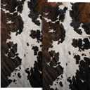 Cow Fur Texture Hand Towels 2 Pack 28x14 Inch White Black Brown Animal Skin Print Kitchen Bathroom Gym Towels (one size)