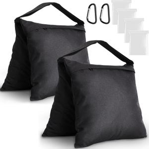 2 Packs Sandbags Weight Bags for Light Stand Photography Video Support, Heavy Duty Saddlebags for Backdrop Stand, Photo Tripod, Outdoor Canopy, Pop up Tent, Umbrella Base, Fishing Chair, Wedding Shed