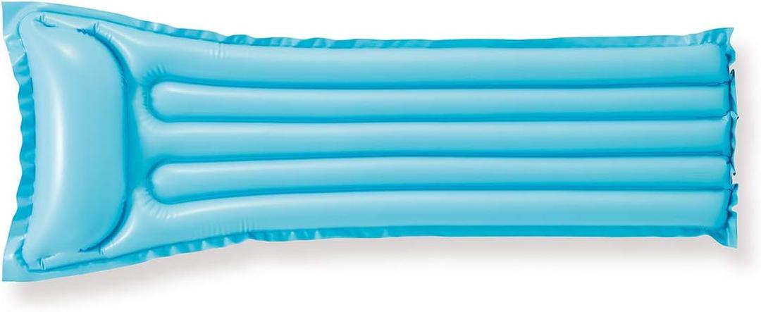 Set of 2 Intex MAT Relax-a-mat Float Water Swim Pool Lake Raft Tube Flotation (Color - Orange, Blue)