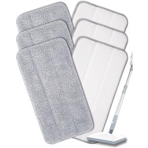 Steam Mop Pads Compatible with Seyola/FEPPO and Others Steam Cleaner for Home, Washable and Reusable Replacement Mop Pads for Floor Cleaning -6 Pack