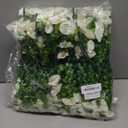HyeFlora Artificial Flowers for Outdoors Fake Plants Outside Decoration, 12 Bundles Silk White Morning Glory UV Resistant Look Real Faux Flowers for Planter Front Door Porch Patio Yard Gardens Balcony