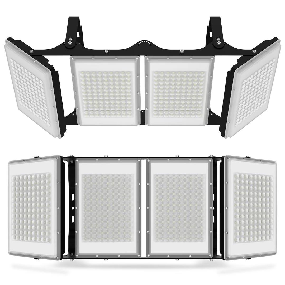 chhmlmszm Stadium Lights Outdoor Led Flood Lights (600W*2 60000LM 6000K IP66 Super Bright Floodlight with Wider Lighting Angle for Garage,Garden,Lawn,Yard,Parking Lot