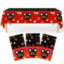 ZDHOOKAN Mouse Tablecloth Birthday Decorations 54 x108 inch Mouse Theme Disposable Plastic Table Cover for Kids Birthday Baby Shower 1st 2nd 3rd Party Decorations
