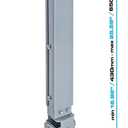 Cmple - Universal Adjustable Projector Ceiling Mount, Projector Bracket with Extendable Length for LCD/DLP Projectors - Max 44lbs (Silver) (Long - 12.5Inch)