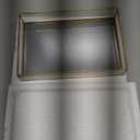 Gold Mirror Decorative Tray Jewelry Perfume Organizer Vanity Tray, Dresser Decorative Tray, Bathroom Bedroom Cosmetics Storage, 11.8"x7.9"x2"