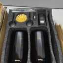 NEECZS Kitchen Soap Dispenser Set with Instant Dry Tray,16 Oz Hand and Dish Soap Amber Glass Dispenser Set,Stainless Steel Pump,Waterproof Labels&Dish Brush,Luxury Soap Bottle for Kitchen,Bathroom