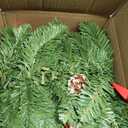 Christmas Garland with Lights 9FT Timer Prelit Garland Battery Operated Outdoor Indoor Christmas Decorations 30 LEDs Lighted Garland for Stairs Railing Fireplace Mantle Front Door Home Holiday Decor