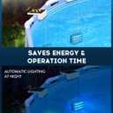 Vangue Solar Pool Lights, Solar Powered LED with IP68 Waterproof, 16 Colors, 7 Brightness Levels, and Timer for Swimming, Inground and Above Ground (Solar Pool Lights 2 Pcs)