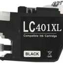 HSCJMEHT Compatible LC401XL Ink Cartridge for MFC-J1010DW /J1012/ J1170DW Printers(1 PC Black)