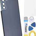 Phantom Gray Plastic Back Panel Cover Replacement for Samsung Galaxy S21 with Rear Camera's Frame Rear Camera's Glass Cover Pre-Install Adhesive and Installation Instruction Tool Kit