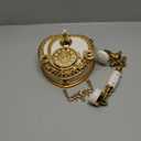 Big Vintage Telephone Jewelry Box 7x8" with Drawer - Heart Shaped Trinket Music Boxes with Retro Dial, Victorian Storage, Cute Antique Gifts for Women, Unique Style Home Decoration, Shelf Decor