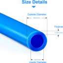 3/8" O.D.RO Water Tubing,15FT Food Grade PE Water Line+12Pcs 3/8" Quick Connect Fittings for RO Reverse Osmosis Water Purifier Filter System(Plastic Tubing+Ball Valve+T+Y+L+I+1/4"-3/8" fitting+Cutter)